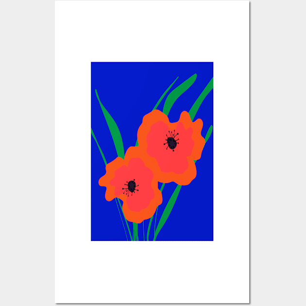 Poppies love Wall Art by juliechicago